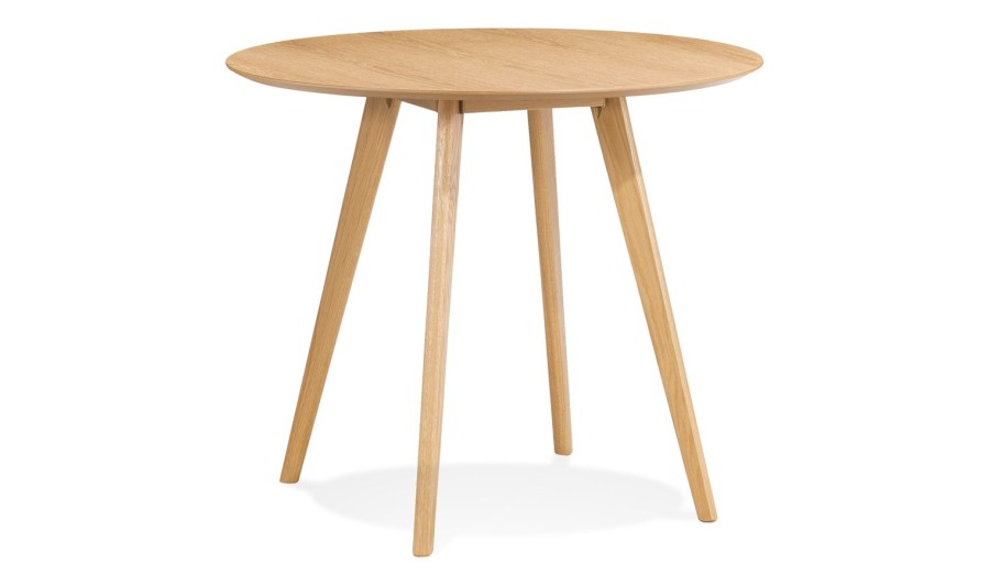 DT02510NA 5404028307168 Table de cuisine ronde MIDY finition naturelle style scandinave - ø 90 cm DT02510NA 5404028307168 Table de cuisine ronde MIDY finition naturelle style scandinave - ø 90 cm