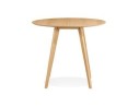 Table de cuisine ronde MIDY finition naturelle style scandinave - ø 90 cm