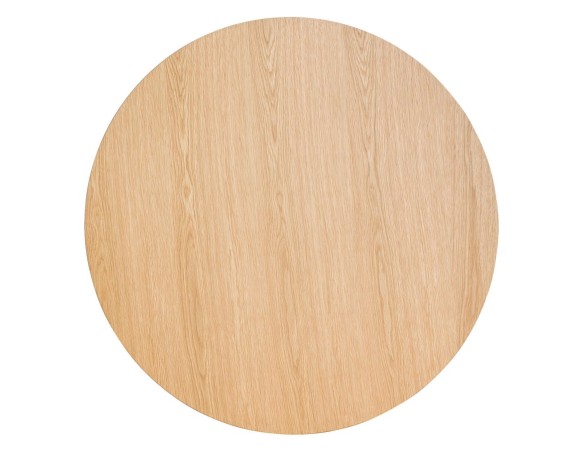 Table de cuisine ronde MIDY finition naturelle style scandinave - ø 90 cm