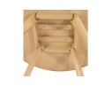 Table de cuisine ronde MIDY finition naturelle style scandinave - ø 90 cm