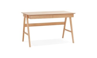 OT01320NA 5404028309285 Bureau droit design SIROKO en bois naturel - 120x70 cm
