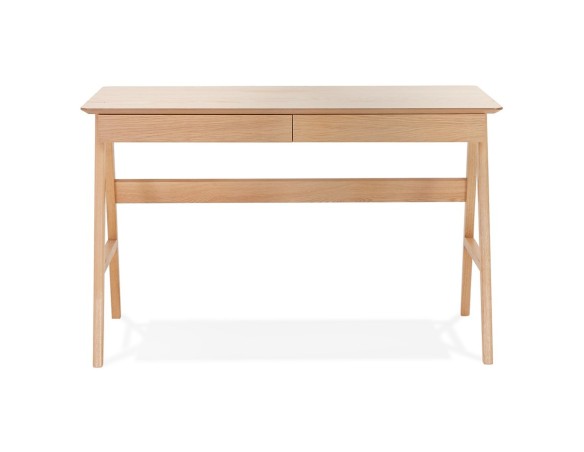 Bureau droit design SIROKO en bois naturel - 120x70 cm