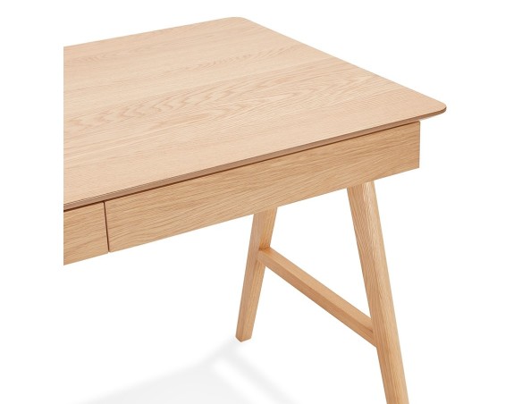 Bureau droit design SIROKO en bois naturel - 120x70 cm