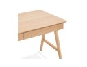 Bureau droit design SIROKO en bois naturel - 120x70 cm