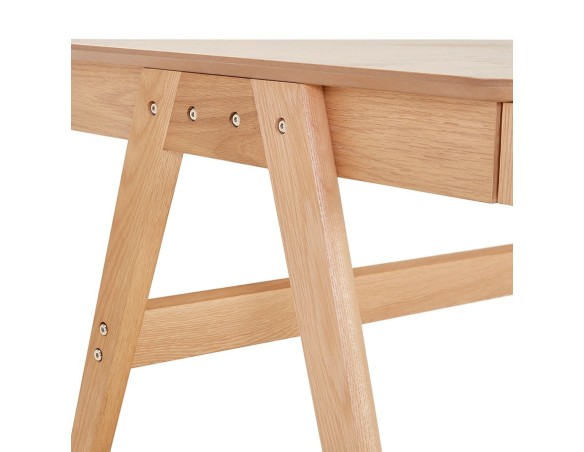 Bureau droit design SIROKO en bois naturel - 120x70 cm