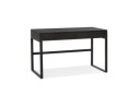 OT01330BLBL 5404028309308 Bureau droit design DOMINIK en bois et métal noir - 120x60 cm