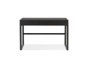 Bureau droit design DOMINIK en bois et métal noir - 120x60 cm