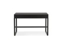 Bureau droit design DOMINIK en bois et métal noir - 120x60 cm