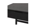 Bureau droit design DOMINIK en bois et métal noir - 120x60 cm