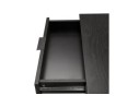 Bureau droit design DOMINIK en bois et métal noir - 120x60 cm