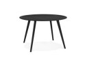 DT02630BL 5404028313183 Table de cuisine ronde AMY noire - ø 120 cm