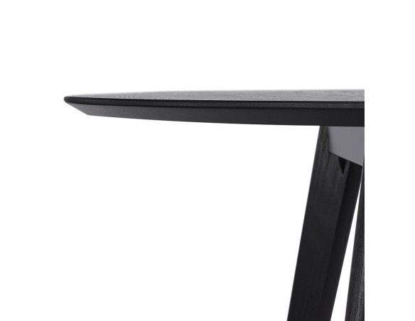 Table de cuisine ronde AMY noire - ø 120 cm