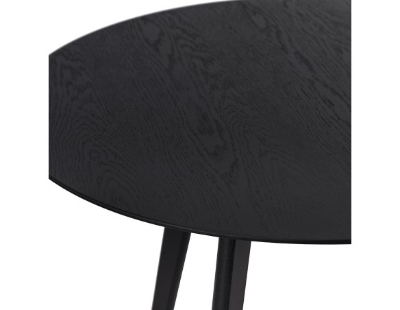 Table de cuisine ronde AMY noire - ø 120 cm
