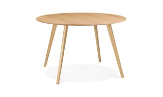 DT02640NA 5404028313206 Table de cuisine ronde AMY en bois finition naturelle - ø 120 cm