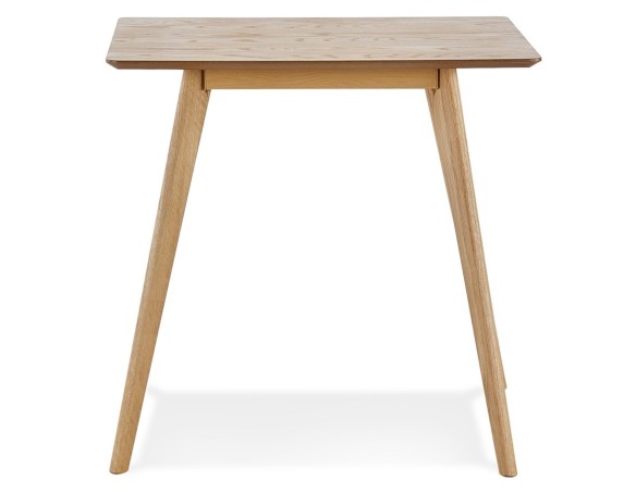Petite table à diner GENIUS finiton naturelle - 80x80 cm