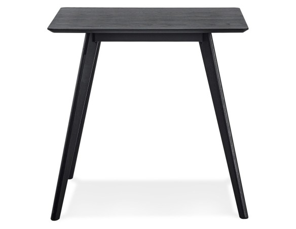 Petite table à diner GENIUS finiton noire - 80x80 cm