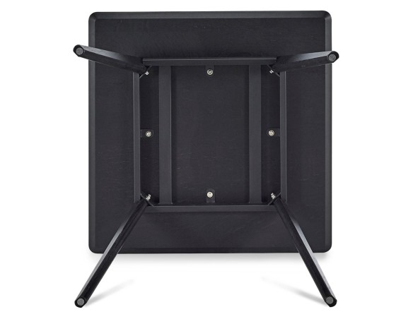 Petite table à diner GENIUS finiton noire - 80x80 cm
