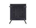 Petite table à diner GENIUS finiton noire - 80x80 cm