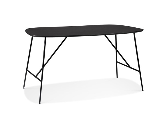 DT03290BL 5404028341322 Petite table/bureau FIONA en bois finition Chêne noir
