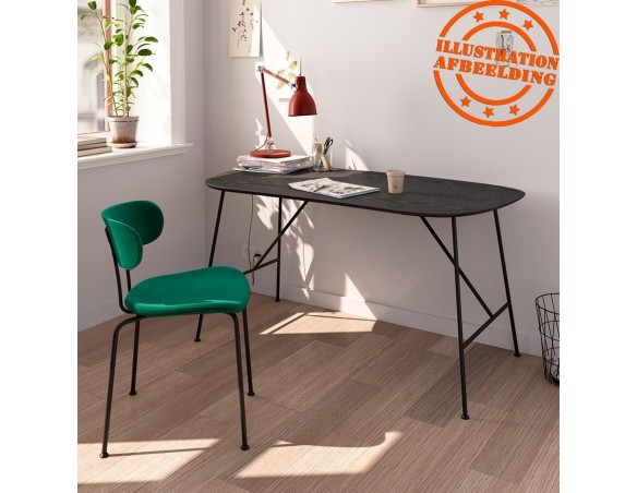 Petite table/bureau FIONA en bois finition Chêne noir