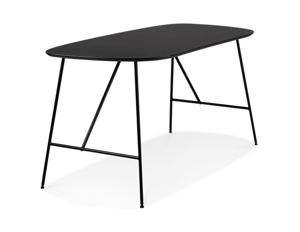Petite table/bureau FIONA en bois finition Chêne noir
