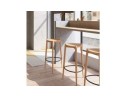 Tabouret de bar TIARA en frêne naturel