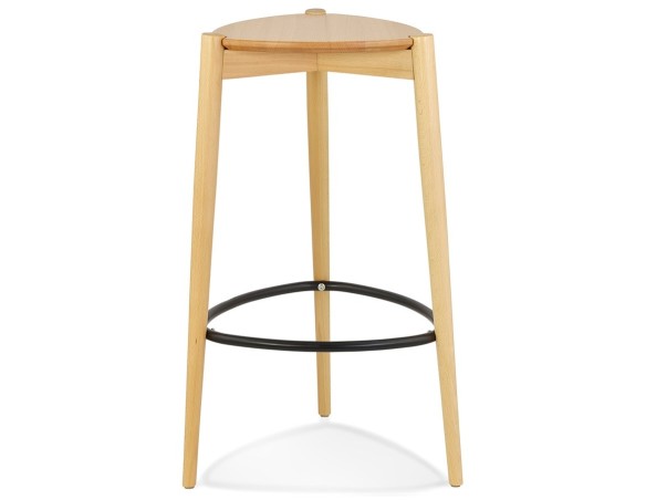Tabouret de bar TIARA en frêne naturel