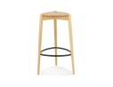 Tabouret de bar TIARA en frêne naturel