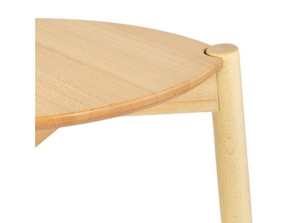 Tabouret de bar TIARA en frêne naturel