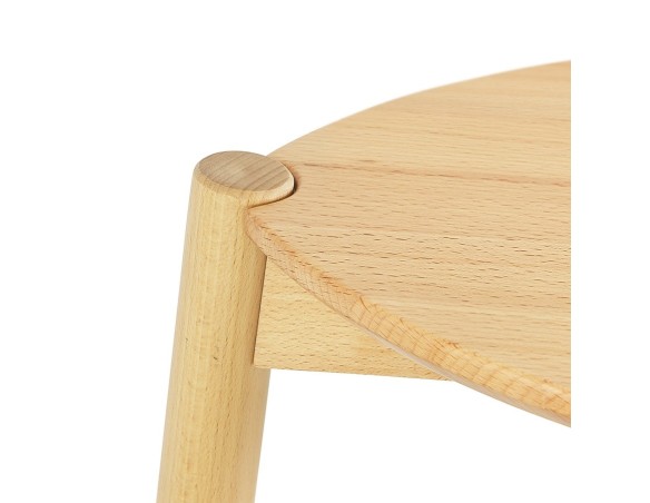 Tabouret de bar TIARA en frêne naturel