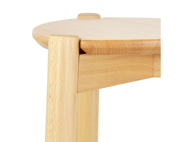 Tabouret de bar TIARA en frêne naturel