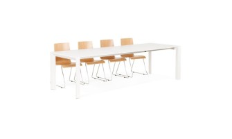 DT00230WH 5420072027838 Table design extensible MAMAT blanche mate - 190(270)x95 cm