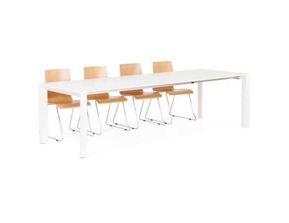 DT00230WH 5420072027838 Table design extensible MAMAT blanche mate - 190(270)x95 cm