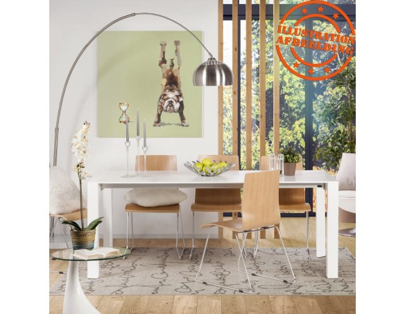 Table design extensible MAMAT blanche mate - 190(270)x95 cm