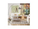 Table design extensible MAMAT blanche mate - 190(270)x95 cm