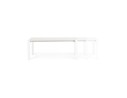 Table design extensible MAMAT blanche mate - 190(270)x95 cm