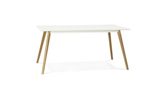 DT00410WH 5420072036717 Table de cuisine rectangulaire / bureau droit CANDY blanc - 160x90 cm