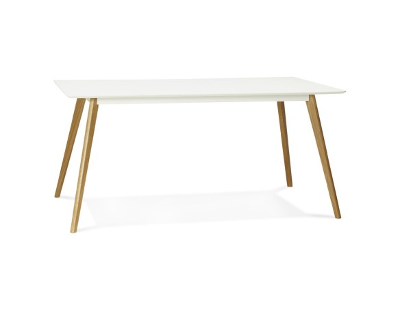 DT00410WH 5420072036717 Table de cuisine rectangulaire / bureau droit CANDY blanc - 160x90 cm
