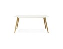 Table de cuisine rectangulaire / bureau droit CANDY blanc - 160x90 cm
