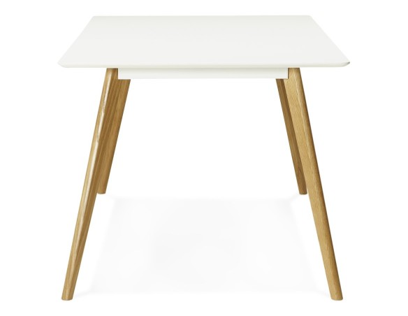 Table de cuisine rectangulaire / bureau droit CANDY blanc - 160x90 cm