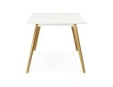 Table de cuisine rectangulaire / bureau droit CANDY blanc - 160x90 cm