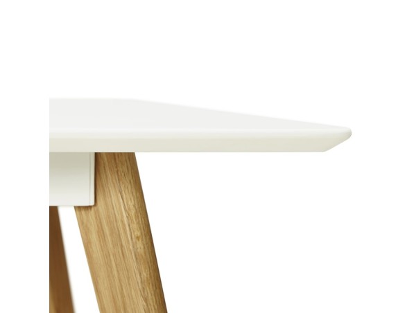 Table de cuisine rectangulaire / bureau droit CANDY blanc - 160x90 cm