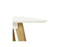 Table de cuisine rectangulaire / bureau droit CANDY blanc - 160x90 cm