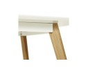 Table de cuisine rectangulaire / bureau droit CANDY blanc - 160x90 cm