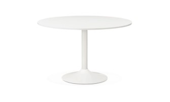 OT00260WH 5420072039152 Table de bureau/à diner ronde ORLANDO blanche - à̃ 120 cm