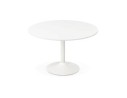 Table de bureau/à diner ronde ORLANDO blanche - à 120 cm