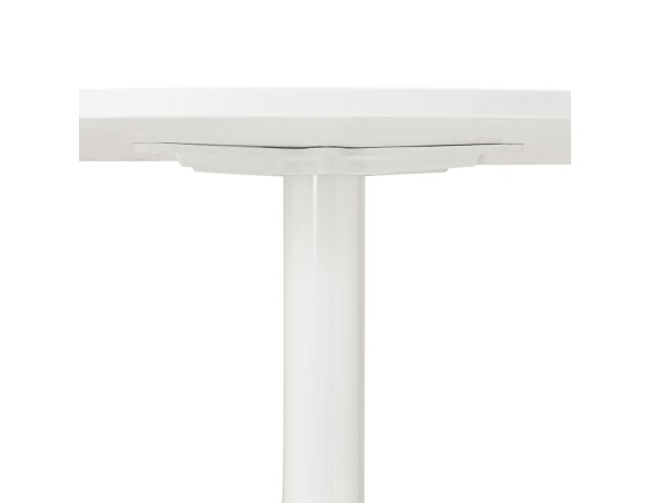 Table de bureau/à diner ronde ORLANDO blanche - à 120 cm