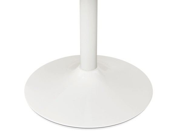 Table de bureau/à diner ronde ORLANDO blanche - à 120 cm