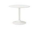 OT00270WH 5420072039176 Petite table de bureau/à diner ronde ORLANDO blanche - à̃ 90 cm