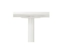 Petite table de bureau/à diner ronde ORLANDO blanche - à 90 cm